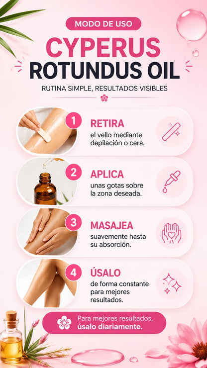 Aceite depilatorio Natural CYPERUS ROTUNDUS OIL